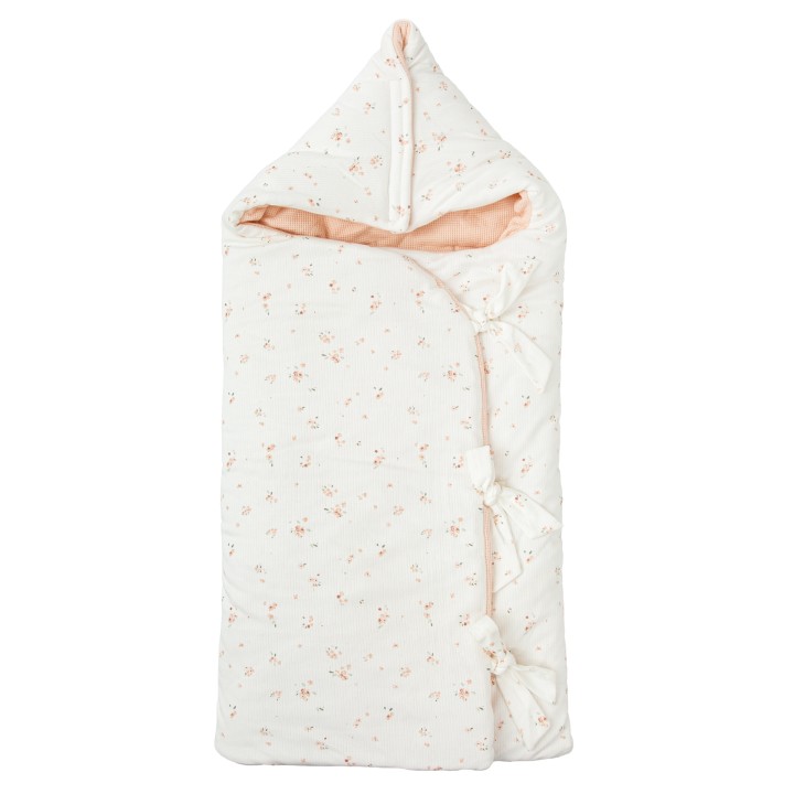 Saco arrullo con capucha Monet (rosa) de Bimbidreams