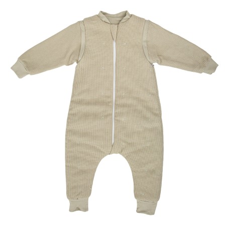 Saco pijama con pies 75 cm Waffle (verde) de Bimbidreams
