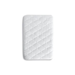 Protector de colchón acolchado para Minicuna 50×80 Blanco