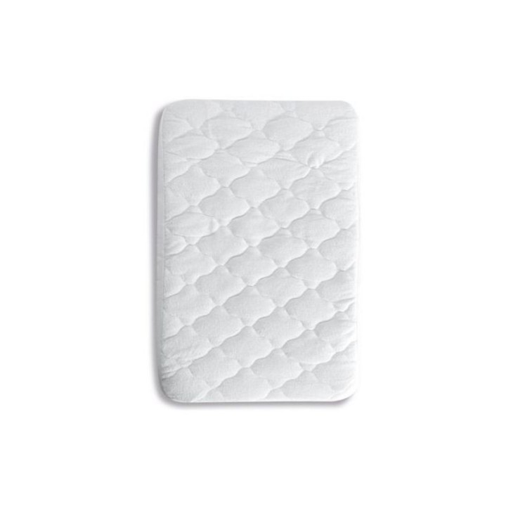 Protector de colchón acolchado para Minicuna 50×80 Blanco