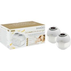 Doble extractor eléctrico de leche portátil GIOmum Line Discreet Light de innoGIO