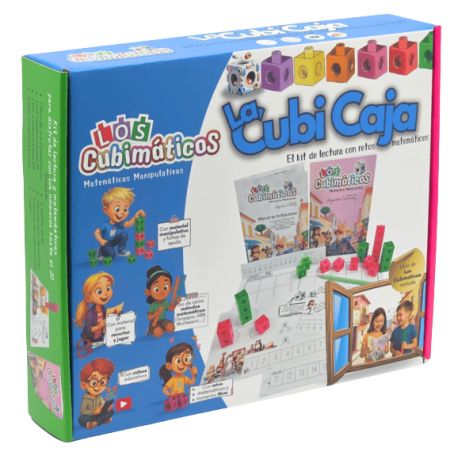 Libro Los Cubimáticos + material manipulativo (Cubi Caja)