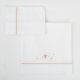 Tríptico sábanas 100% algodón cuna 60x120 Monet (blanco/rosa) de Bimbidreams