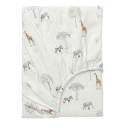 Sábana bajera de punto cuna 60x120 Tanzania (multicolor) de Bimbidreams