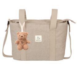 Bolso pañalera crossbody Florencia (lino) de Bimbidreams