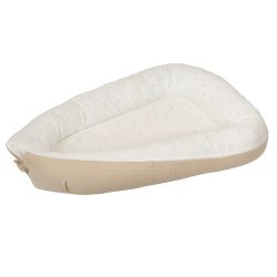 Cuna nido reductor Happy Forest (blanco/lino) de Bimbidreams