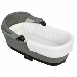 Interior de capazo para carrito Plumeti (blanco) de Bimbidreams