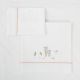 Tríptico sábanas 100% algodón cuna mini 50x80 Deer (blanco/rosa) de Bimbidreams