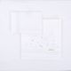 Tríptico sábanas 100% algodón cuna mini 50x80 Night (blanco/azul) de Bimbidreams