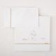 Tríptico sábanas 100% algodón cuna 60x120 Noé (blanco/lino) de Bimbidreams