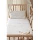 Tríptico sábanas 100% algodón cuna 60x120 Happy Forest (blanco/lino) de Bimbidreams
