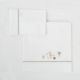 Tríptico sábanas 100% algodón cuna 60x120 Palm (blanco/verde) de Bimbidreams