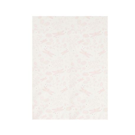 Sábana bajera de punto cuna mini 50x80 Dafne (blanco/rosa) de Bimbidreams