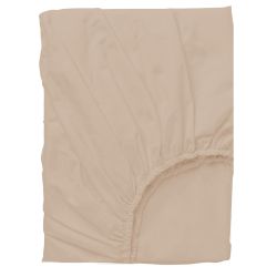 Sábana bajera de punto cuna mini 50x80 Bambú (beige) de Bimbidreams