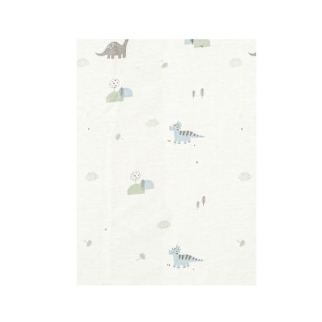 Sábana bajera de punto cuna 60x120 Trex (blanco/verde) de Bimbidreams