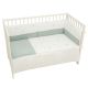 Edredón con protector cuna 60x120 Blue Sky (blanco/verde) de Bimbidreams