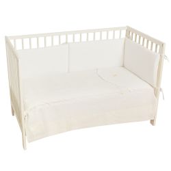Edredón con protector cuna 60x120 Cloud (blanco) de Bimbidreams