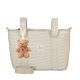 Bolso pañalera crossbody Veneto (blanco/lino) de Bimbidreams