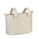Bolso pañalera crossbody Veneto (blanco/lino) de Bimbidreams