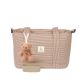Bolso pañalera crossbody Veneto (blanco/terracota) de Bimbidreams