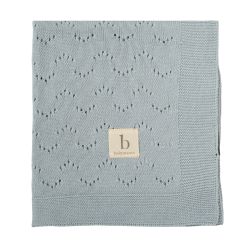 Toquilla de tricot 75x90 cm New Quilt (azul) de Bimbidreams