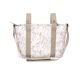 Bolso pañalera crossbody con cambiador Niza (blanco/lila) de Bimbidreams