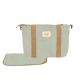 Bolso pañalera crossbody con cambiador Milano (verde) de Bimbidreams