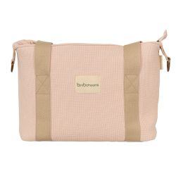 Bolso pañalera crossbody con cambiador Waffle (rosa) de Bimbidreams