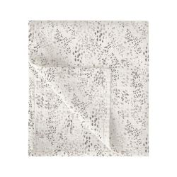 Muselina de bambú 120x120 cm Dots (blanco/lino) de Bimbidreams