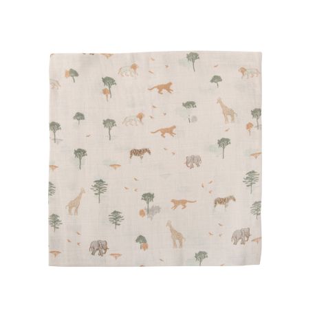 Muselina de bambú 120x120 cm Nairobi (lino) de Bimbidreams