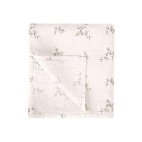 Muselina de bambú 120x120 cm Isolda (verde) de Bimbidreams