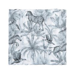 Muselina de bambú 120x120 cm Zebra (blanco) de Bimbidreams