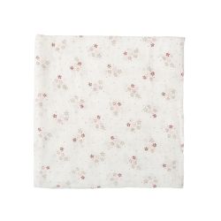 Muselina de bambú 120x120 cm Stars (blanco/rosa) de Bimbidreams