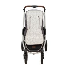 Colchoneta silla de paseo Dots (blanco/lino) de Bimbidreams
