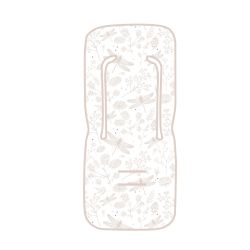 Colchoneta silla de paseo Dafne (blanco/rosa) de Bimbidreams