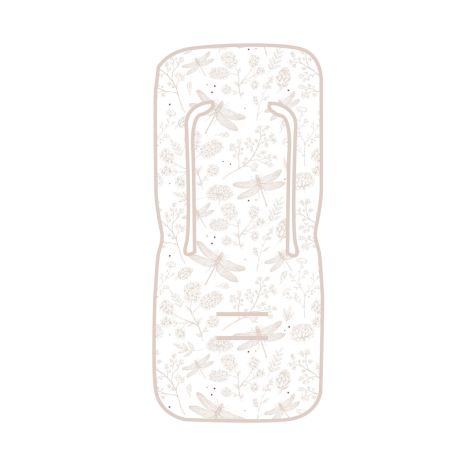 Colchoneta silla de paseo Dafne (blanco/rosa) de Bimbidreams