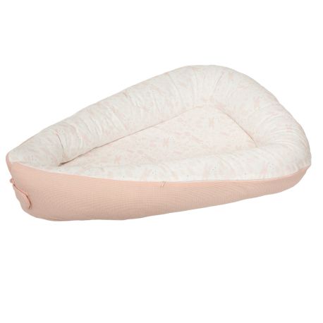 Cuna nido reductor Dafne (blanco/rosa) de Bimbidreams