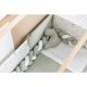 Set nórdico cuna 110x155 cm Trex (blanco/verde) de Bimbidreams