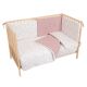 Set nórdico cuna 110x155 cm Niza (blanco/lila) de Bimbidreams