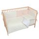 Set nórdico cuna 110x155 cm Dafne (blanco/rosa) de Bimbidreams