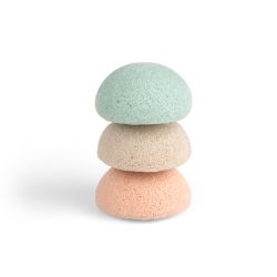 Set de 3 esponjas Konjac naturales de Jané