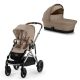 Carrito Cybex Gazelle S Dúo Almond Beige con chasis Taupe