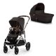 Carrito Cybex Gazelle S Dúo Chocolate Brown con chasis Taupe