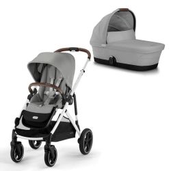 Carrito Cybex Gazelle S D&uacute;o Moon Black con chasis Black