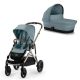 Carrito Cybex Gazelle S Dúo Moon Black con chasis Black