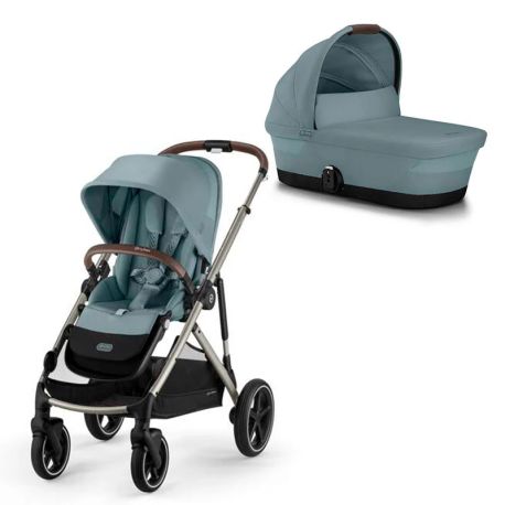 Carrito Cybex Gazelle S Dúo Moon Black con chasis Black