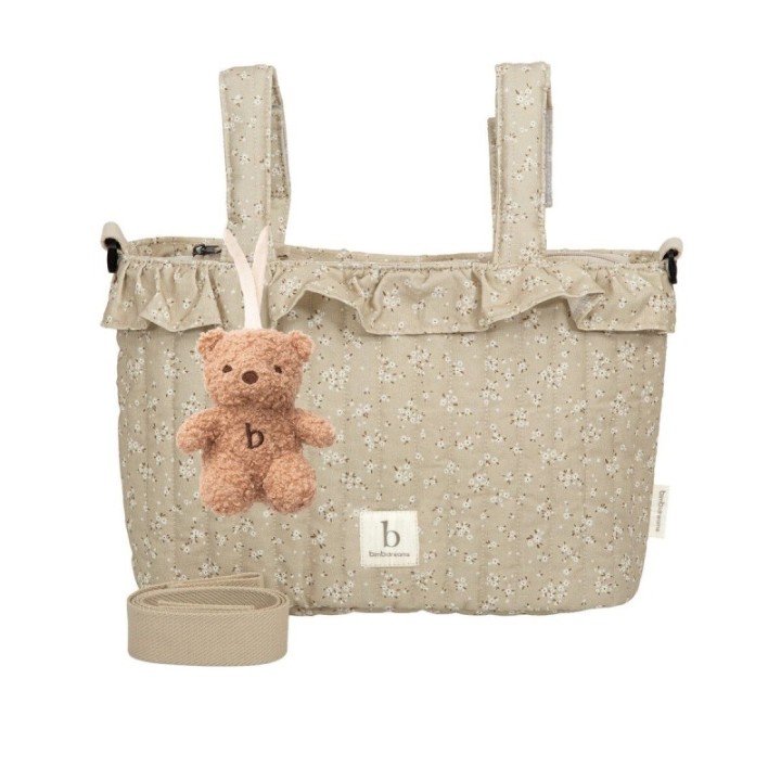 Bolso pañalera crossbody Anaís (lino) de Bimbidreams