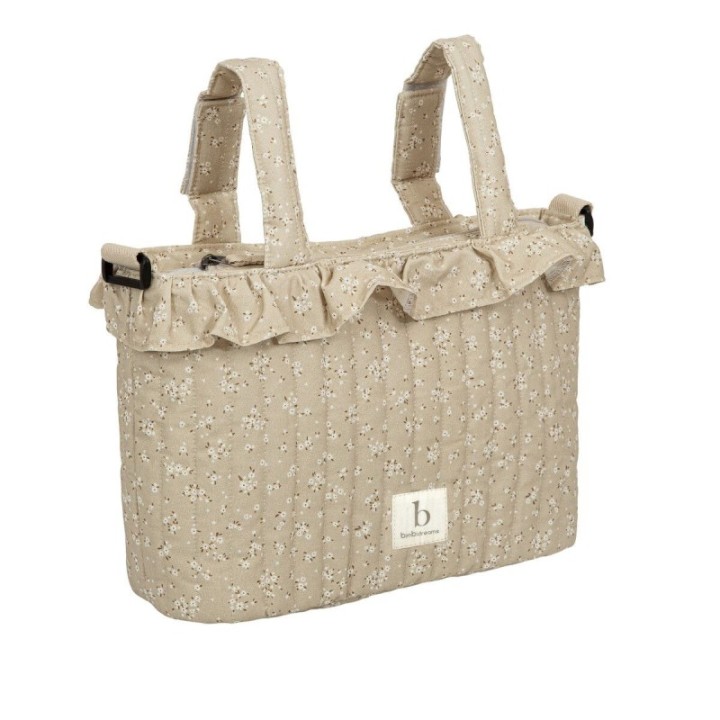 Bolso pañalera crossbody Anaís (lino) de Bimbidreams
