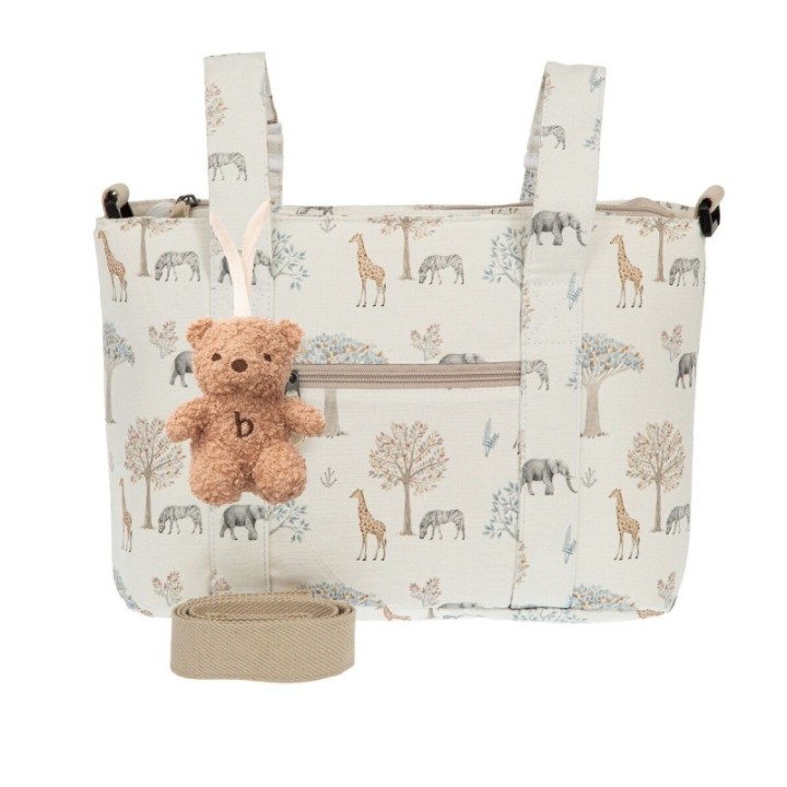 Bolso pañalera crossbody Tanzania (multicolor) de Bimbidreams