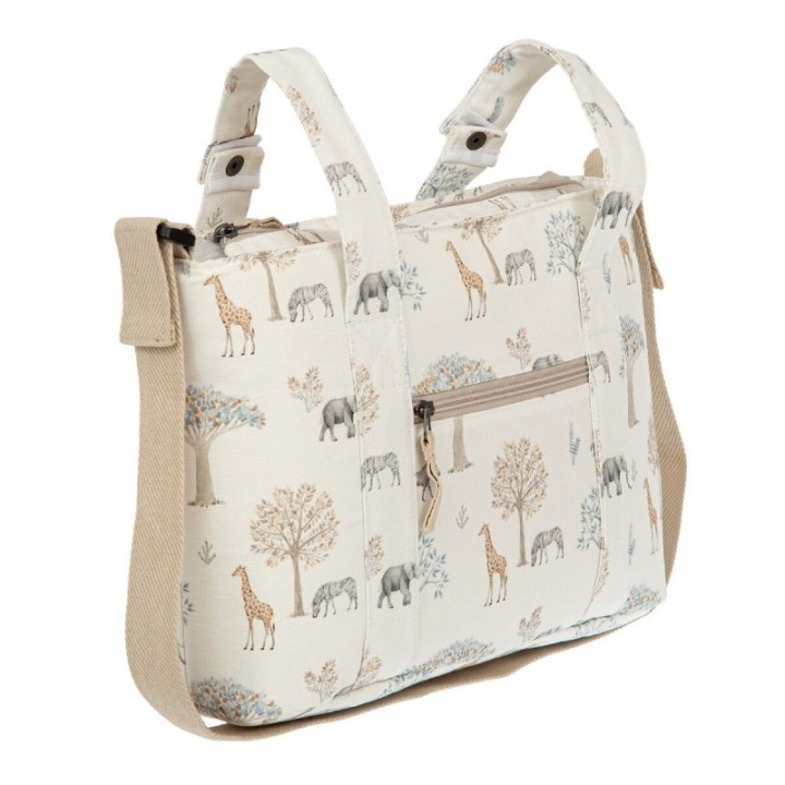 Bolso pañalera crossbody Tanzania (multicolor) de Bimbidreams